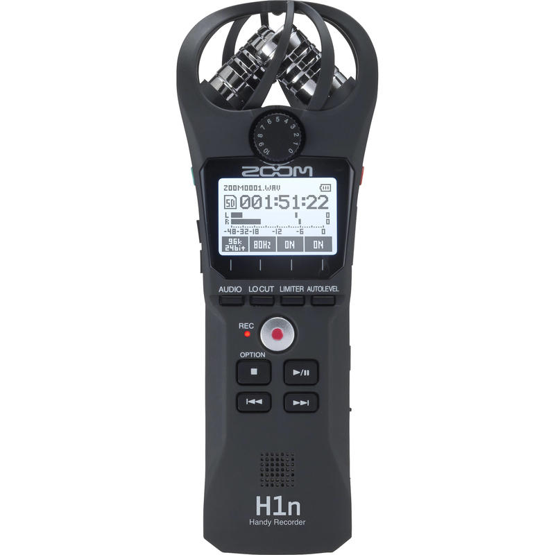 【公司貨】ZOOM H1N 高傳真專業錄音筆 XY模式 收音 錄音筆 黑 ( H1 進階款)