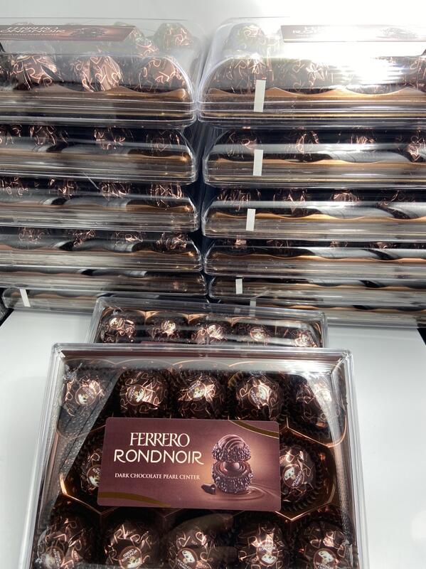 小口米iStore   德國 Ferrero Rondnoir 朗莎含餡 裹黑巧克力外層 黑金莎  14顆入138g