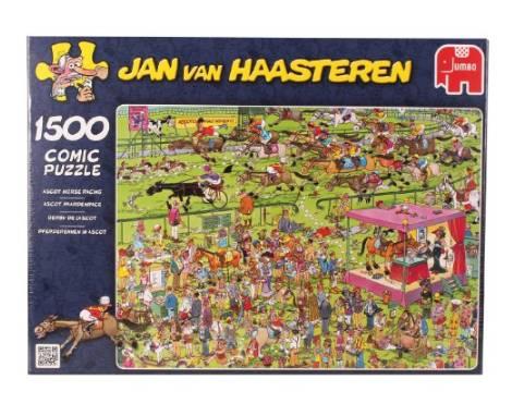 全新1500片 荷蘭 雷諾瓦 Jumbo 拼圖 Puzzle Jan Van Haasteren/賽馬
