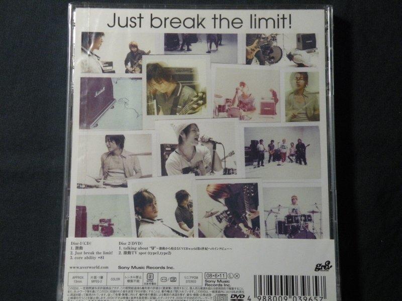 日版單曲UVERworld 激動/Just break the limit! 初回生產限定盤D.Gray