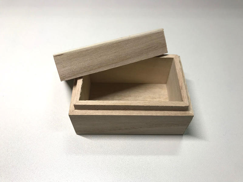 [米奇爸] 手工小木盒A款 飾品珍藏盒 包裝盒 禮品盒 天然木紋密合度佳 訂單未滿50元不出貨