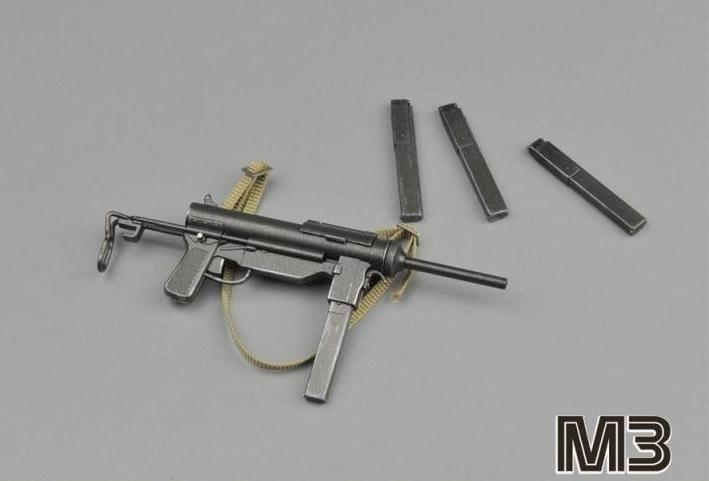 【現貨BA-534】1/6 12吋  二戰 M3 黃油槍 衝鋒槍 模型