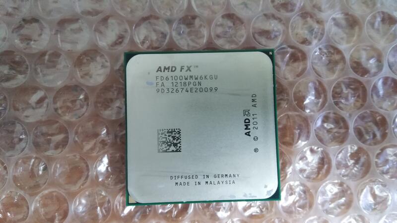 AMD FX-6100 FX-6300 六核心 AM3+ CPU /良品/95W/無風扇