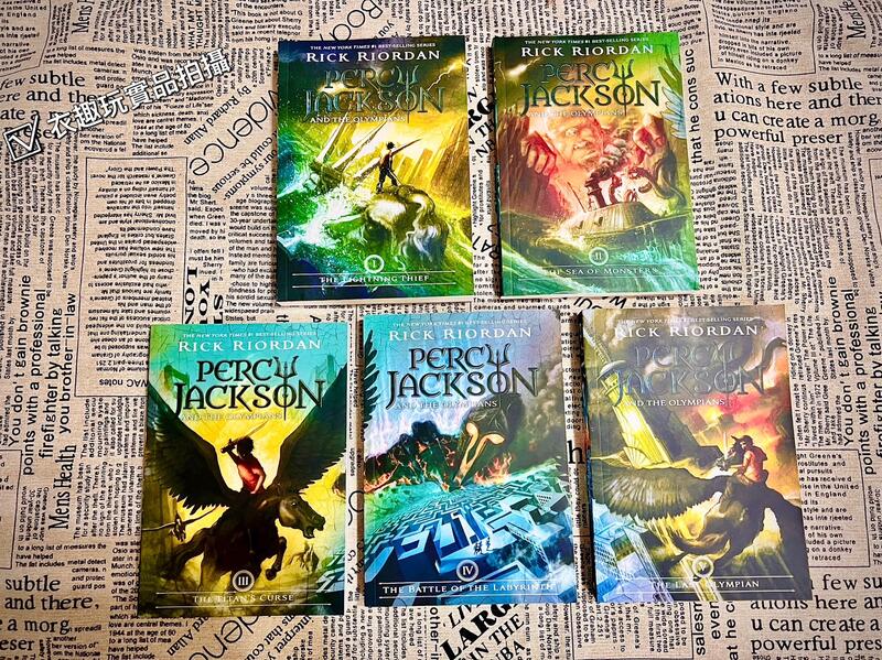 【大字版現貨附原版mp3】Percy Jackson and the Olympians 5冊 英文小說 波西傑克森