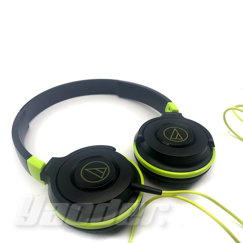 【福利品】鐵三角 ATH-S100IS 綠 (1) 輕量型耳機 SJ-11更新版 送收納袋