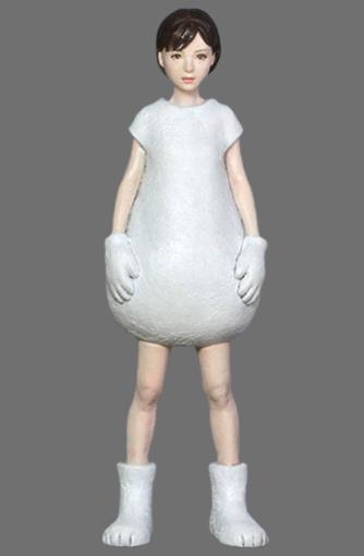 【現貨正版】日本atelier iT 林浩己原型系列Mascot girls SK35 1/35北極熊 樹脂GK人形