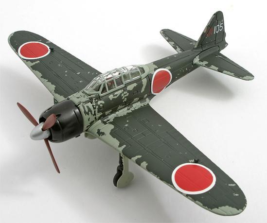 "絕版品"CORGI 1/72二戰日軍三菱重工零式21型A6M2戰鬥機AA33102-限量版