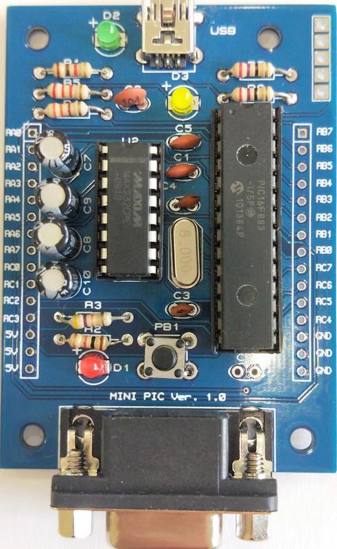 單晶片 微控制器 PIC 開發板(免燒錄器)