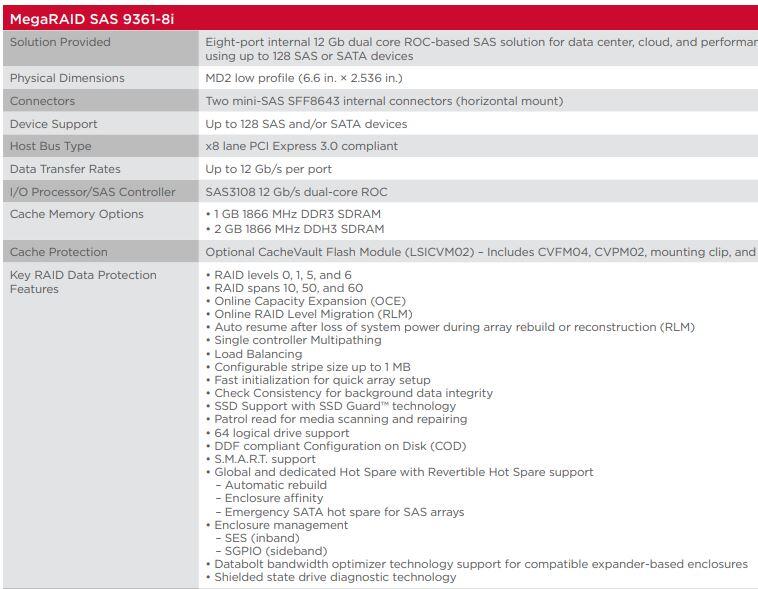 免運 最強陣列卡 LSI Avago 9361-8i 12Gb/s RAID Controller | 露天市集 | 全台最大的網路購物市集