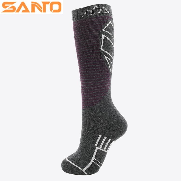 【露西小舖】Santo加厚美麗諾羊毛襪保暖襪滑雪襪運動襪戶外襪登山襪吸濕排汗襪適用於滑雪登山跑步慢跑騎單車等運動場合使用
