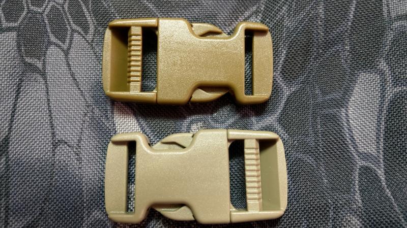 UTX多耐福單調節插扣(25mm狼棕色，泥色，黑色)(20mm泥色，黑色)單調節插扣 扣件/扣具/軍用背包專用