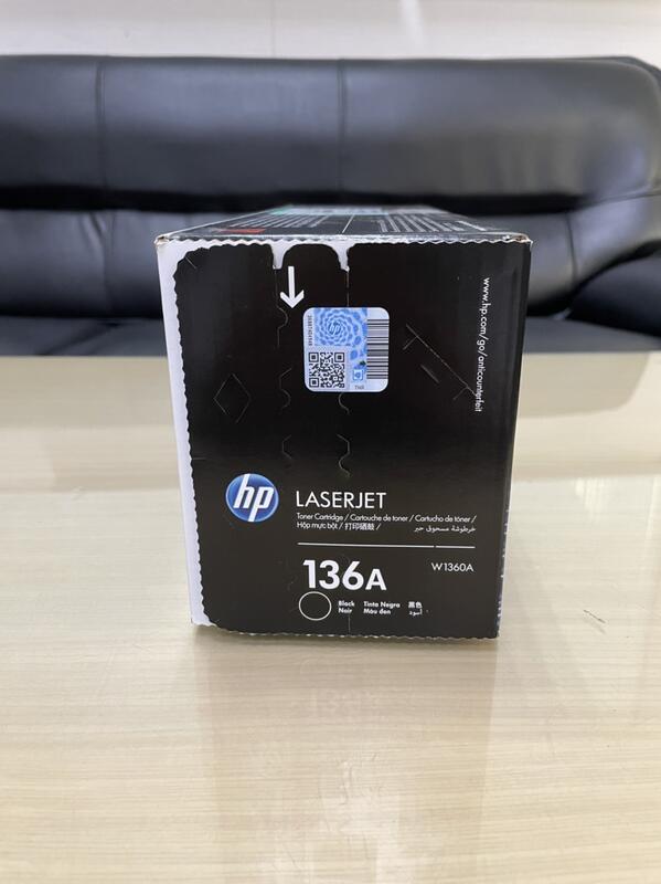 (含稅價) HP W1360A 136A 全新原廠黑色碳粉匣 適用M211/M236