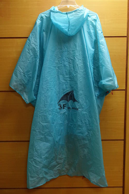 【山道具屋】三峰出 3F 15D 升級加大三用途輕便斗篷連身雨衣/天幕雨衣(防水5000mm/198g)