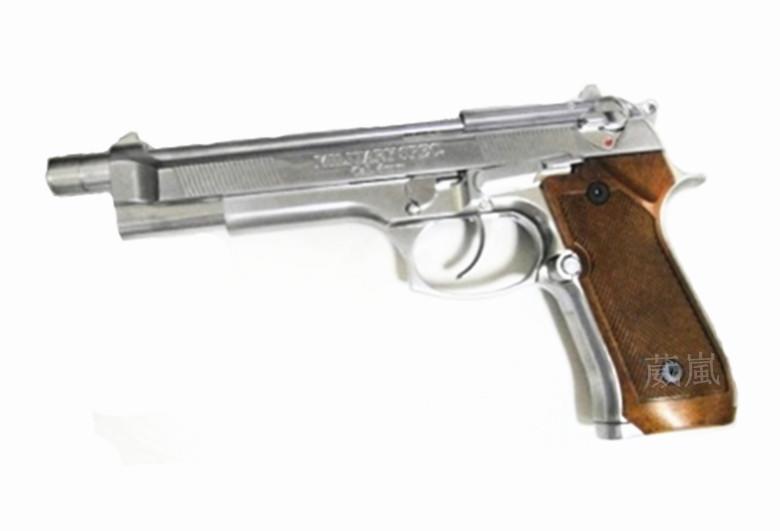 WE M9 貝瑞塔全金屬瓦斯槍-加長電鍍銀(BB槍BB彈玩具槍空氣槍模型槍CO2直壓槍手槍電動槍警軍用WE M92