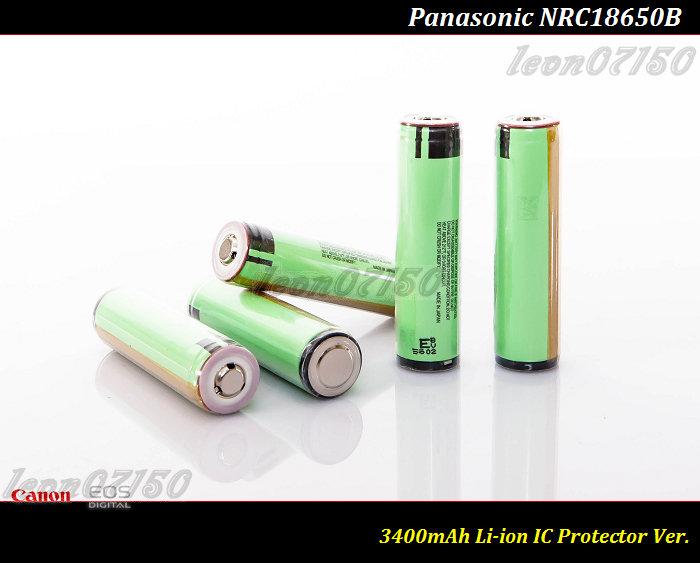 【特價促銷 】全新日本原裝松下3400mAh保護版-Panasonic NCR18650B 18650 Nitecore