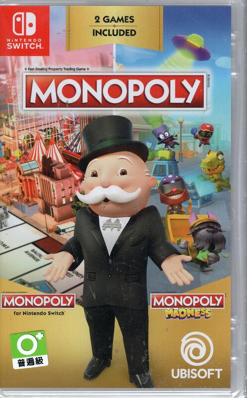 Switch遊戲 NS 地產大亨 1 + 瘋樂 Monopoly Madness 中文版【板橋魔力】