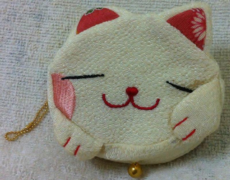 【全新】日本福氣小猫咪 小物包 化妝包 零錢包