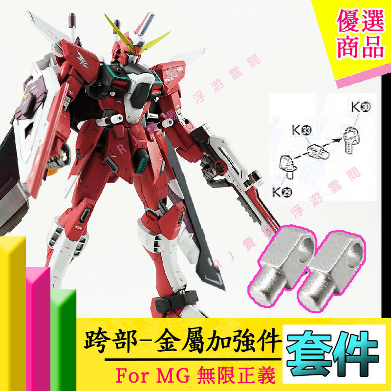 RONE 現貨 鋼彈 MG 1/100 ZGMF-X19A JUSTICE 無限正義 金属加強 零件 補件 殺肉 K33 | 露天市集 | 全 ...