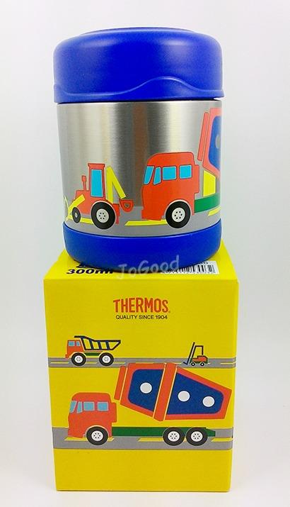 JoGood-THERMOS膳魔師 可愛工程車款 不鏽鋼真空食物罐 保溫罐 300ml F3001 聖誕禮物 小朋友