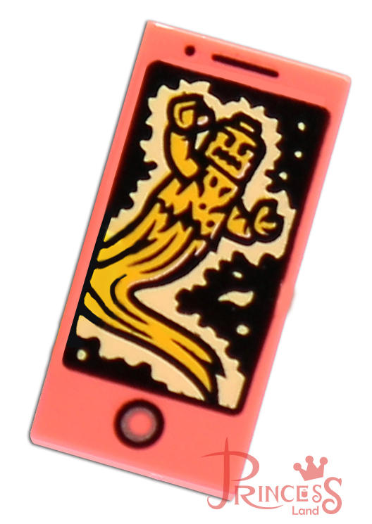 樂高王子 LEGO 70419 幽靈秘境 1x2 智慧手機 鬼怪 電話 印刷 珊瑚色 (A283) 缺