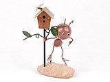 COZY-田園彩繪鐵皮小螞蟻裝飾禮品家居擺設