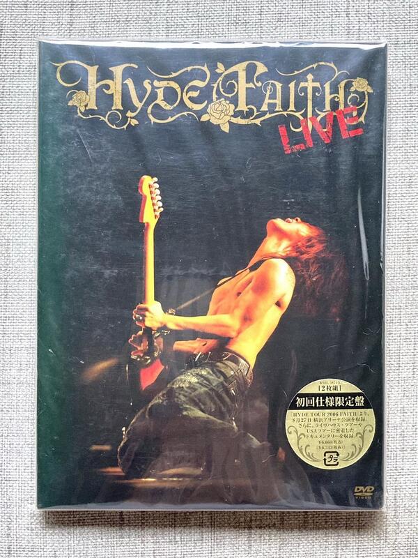 現貨 HYDE（L'Arc~en~Ciel）2006 FAITH LIVE DVD <初回生産限定盤>（一緣褪色）