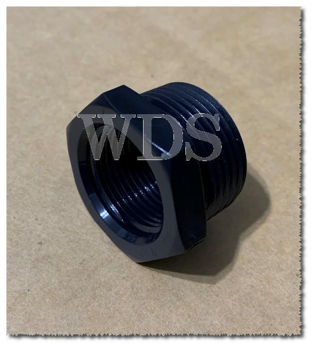 (WDS)塑膠普申 轉換頭 3/4”*1/2” 轉接頭 6分外牙轉4分內牙(NPT).1顆只要20元
