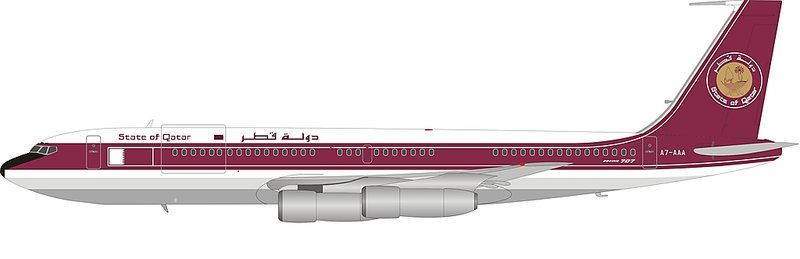 INFLIGHT200 1/200 卡達航空State of Qatar B707-300 A7-AAA