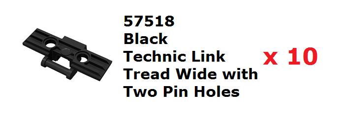 【磚樂】10個一組 LEGO 樂高 57518 6014648 Link Tread  黑色 大履帶
