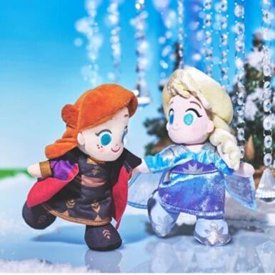 nuiMOs《預購》日本迪士尼商店 正版 冰雪奇緣 艾莎 安娜 限定款娃娃 娃娃 玩偶 公仔