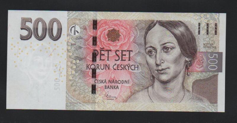 【低價外鈔】捷克共和國 2009年 500Korun 捷克克朗 紙鈔一枚，少見~
