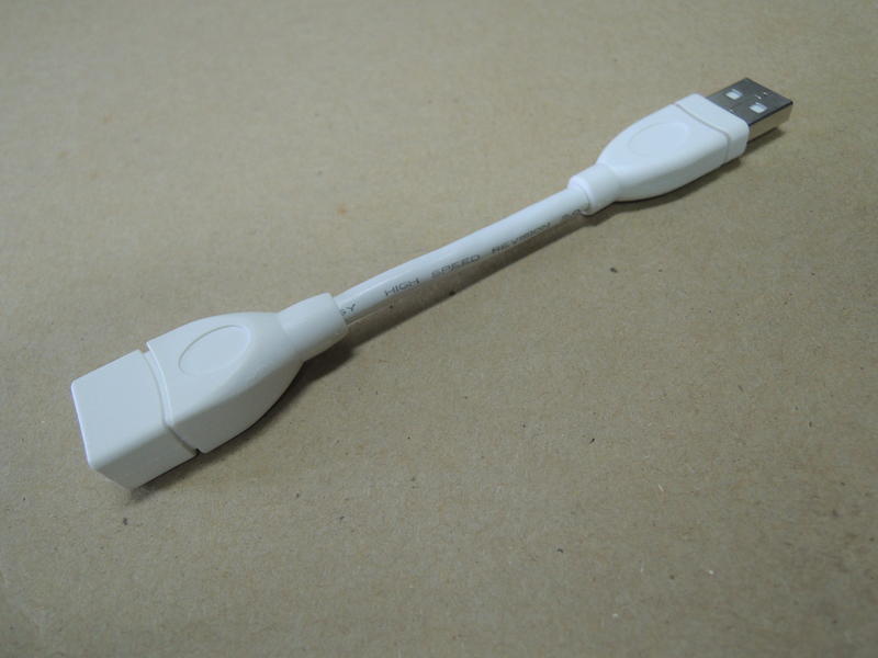 USB 延長線 超短 可塑性 韋嘉電子出品 非大陸劣質貨[B16]