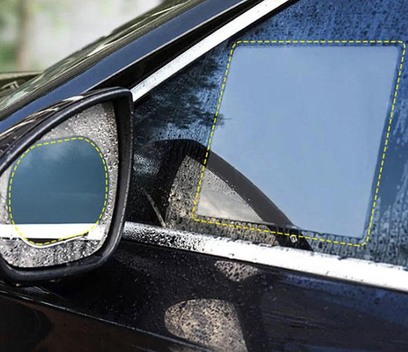 汽車後視鏡防雨膜 側窗通用防水貼膜 防霧防雨膜