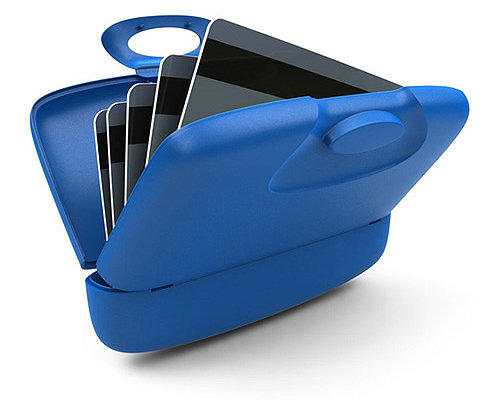 Capsul 萬用隨身夾 (蔚藍)，來自加拿大的好設計! 可裝零錢鑰匙、名片。圓滑硬殼聚丙烯材質