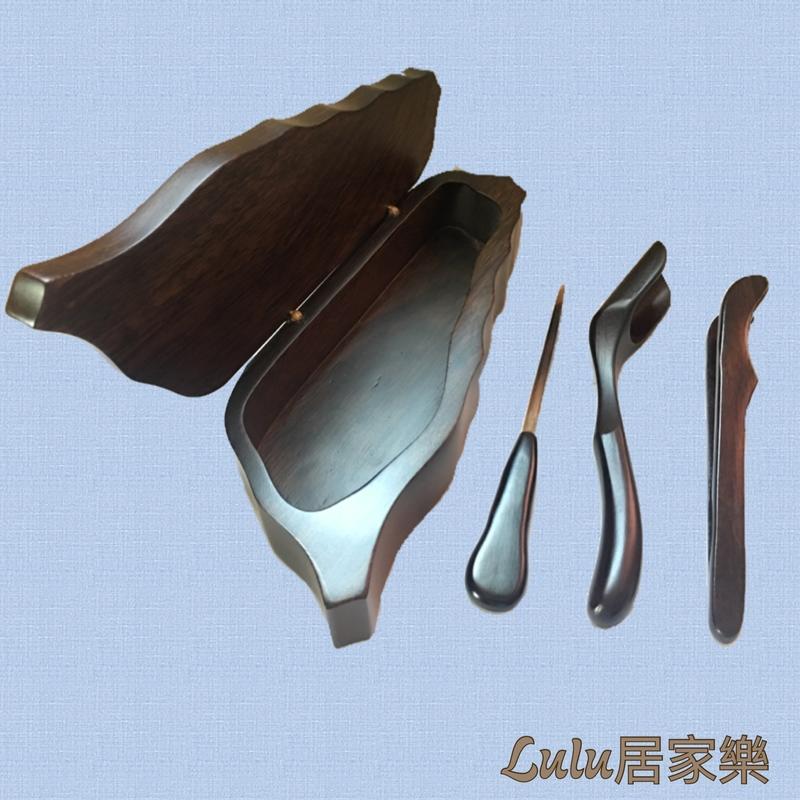 台灣造型-茶具組 原木鑲貝