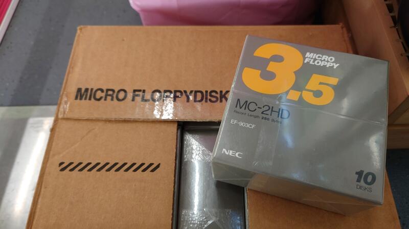 全新未拆封 NEC 3.5" 3.5吋 MF2HD Floppy Disk 軟碟片 (10片裝)