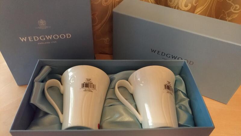 WEDGWOOD 經典英國百年瓷器品牌 英國 骨瓷對杯 馬克杯 對杯 情侶杯 800 "已售出"