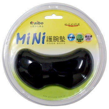 全新AIBO MINI 矽膠護腕墊/適合長期使用滑鼠 黑色 /台灣製造 MIT