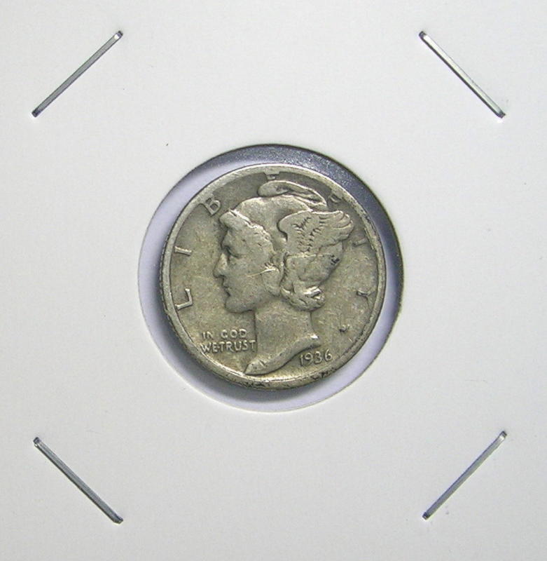 美國 1936 AMERICA - 麥丘里銀幣 ONE DIME-30