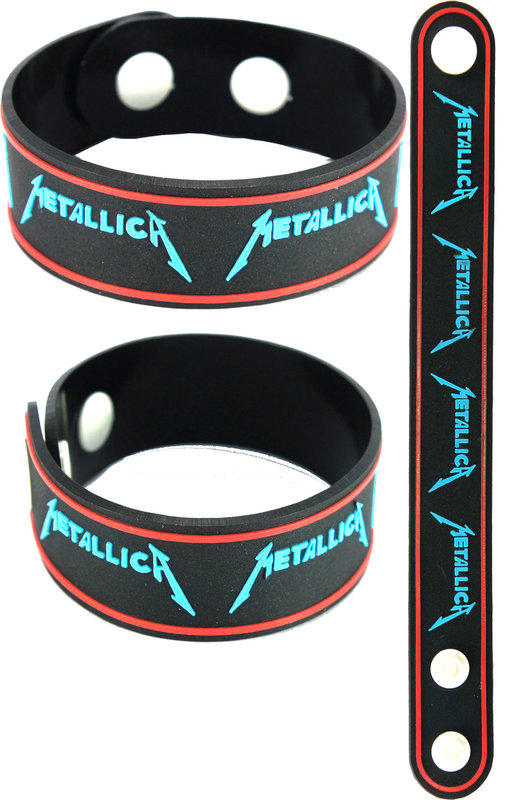 【小間搖滾】Metallica 金屬製品☆進口Punk Rock搖滾龐克樂團 橡膠手環