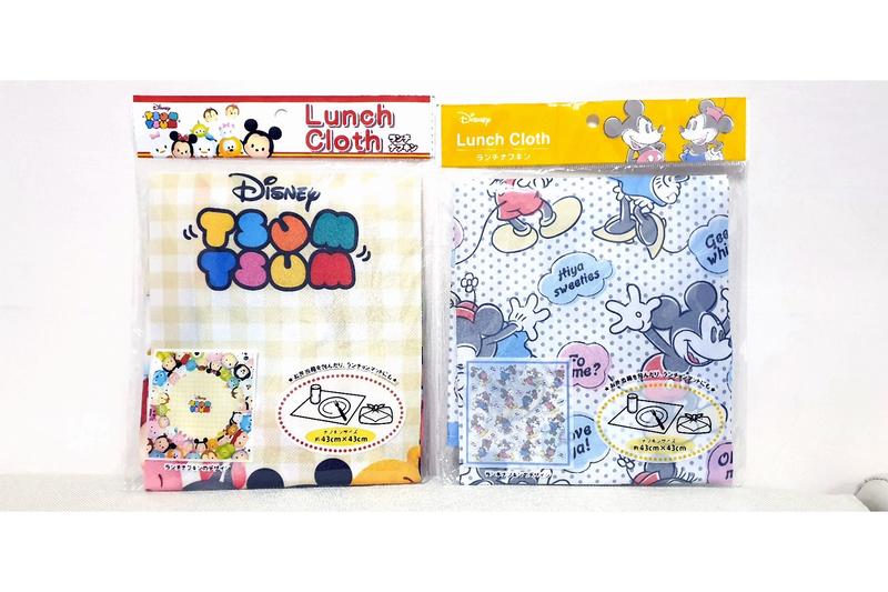 日本進口  正版授權日本迪士尼tsum tsum米奇米妮便當包巾便當布包裝布萬用裝飾布小桌布