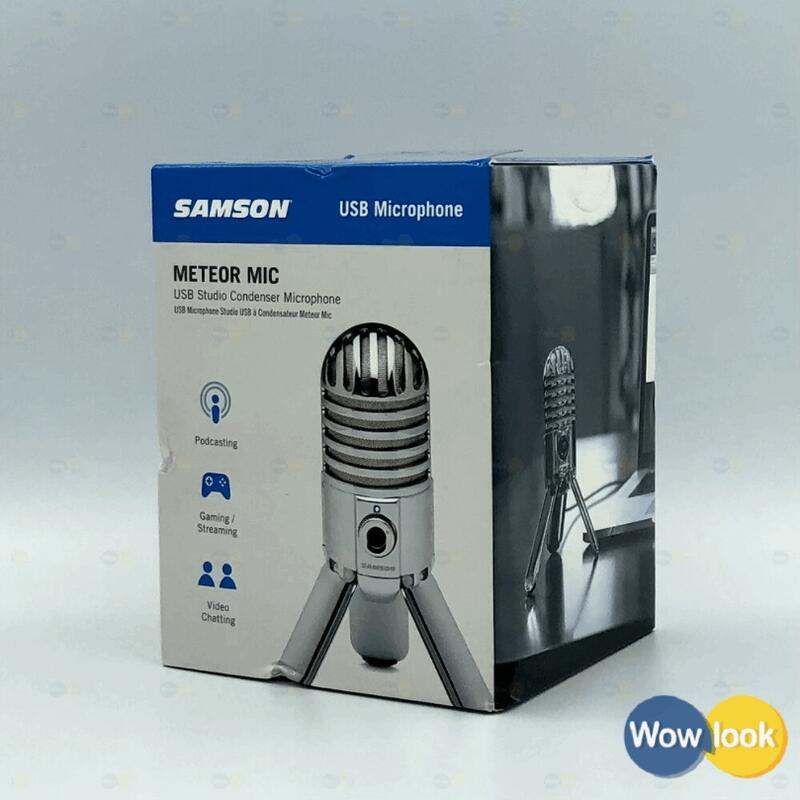 全新 Samson Meteor Mic USB麥克風｜心型指向 25mm震膜 立體聲監聽｜保１２個月【Wowlook】