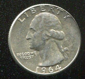美國1953 - 1964年25分銀幣1/4元   1953一角1角10分銀幣美品 9成銀