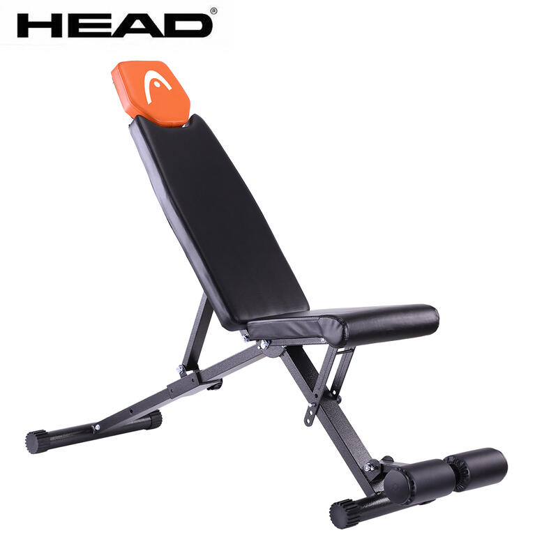 [有贈品]HEAD海德 多功能重量訓練椅 多角度調整 搭配啞鈴舉重仰臥起坐 WELLCOME好吉康