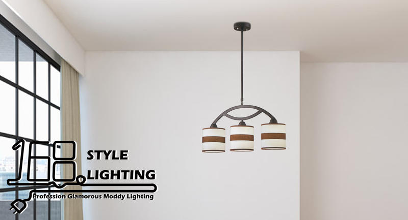 【168 Lighting】現代氣息《布罩吊燈》（兩款）GB 81076-2
