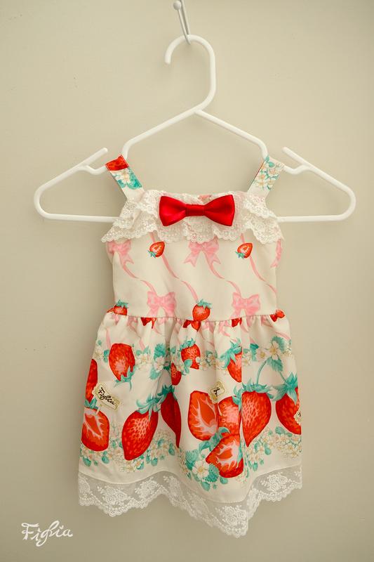 Figlia D073 Strawberry Flowery JSK小女童背心洋裝