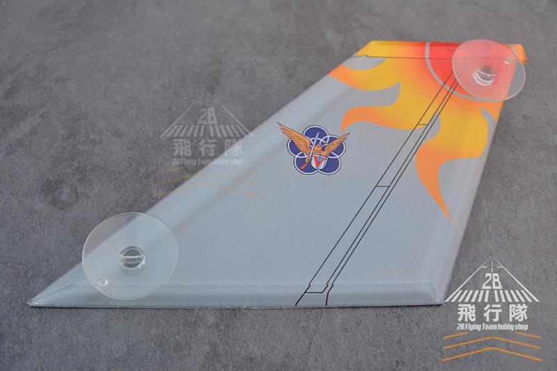 戰機垂直尾翼電話留言板「F-16 花蓮5聯隊」（壓克力+吸盤，訂做客製版）