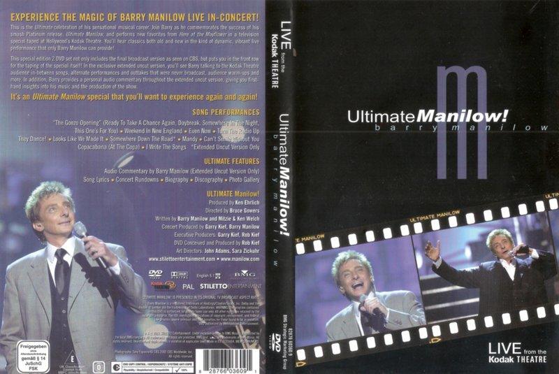 巴瑞曼尼洛 Barry Manilow "Ultimate" Live From The Kodak Theatre 2DVD