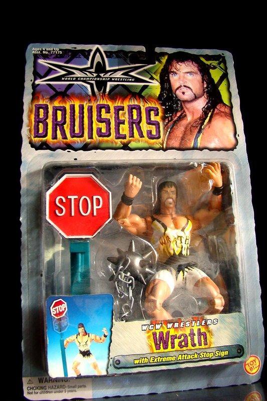 1999 美職摔角 WCW BRUISERS WRATH 布萊恩 克拉克 BRYAN CLARK 　富貴玩具店