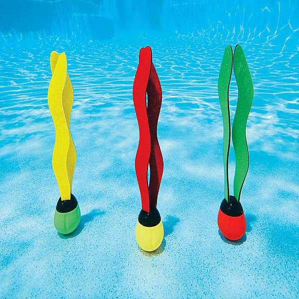 [衣林時尚] INTEX 水草 (1組3個 紅 黃 綠) 游泳第一訓練課 潛水撿物 55503